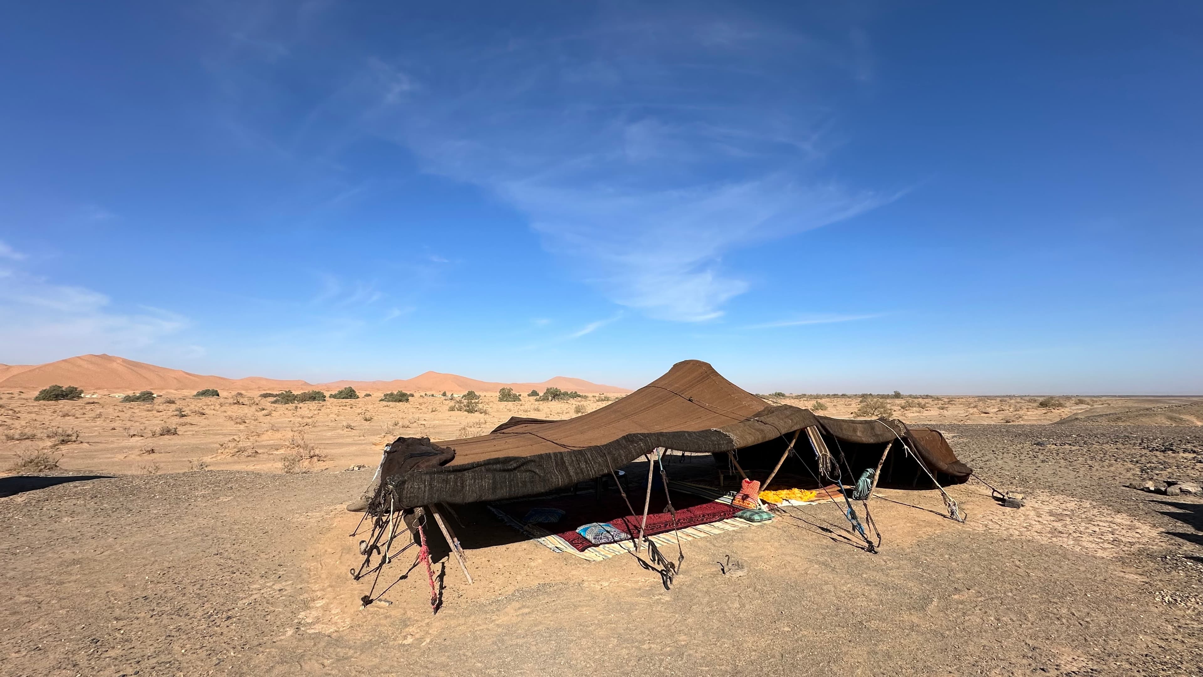 Sustainable desert camp in the Sahara